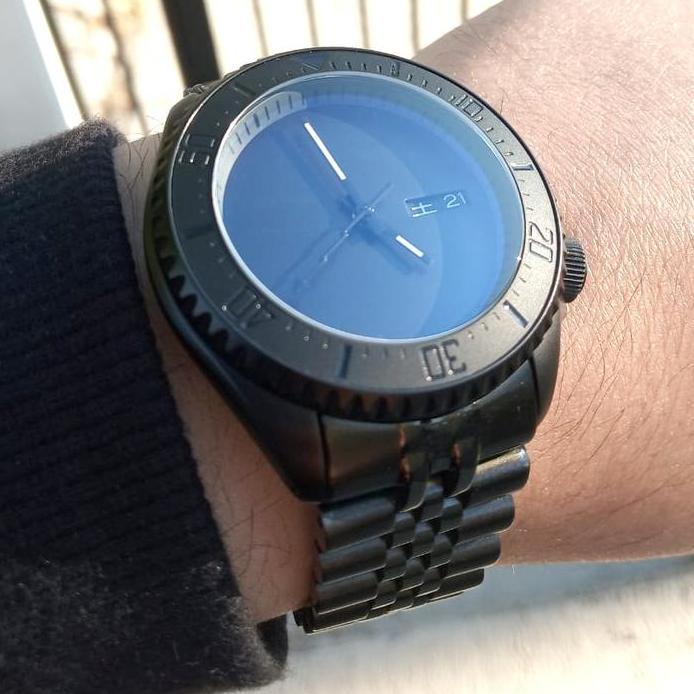 22mm Seiko SKX-007 Black Jubilee Strap Tali Jam Rantai Seiko Hitam