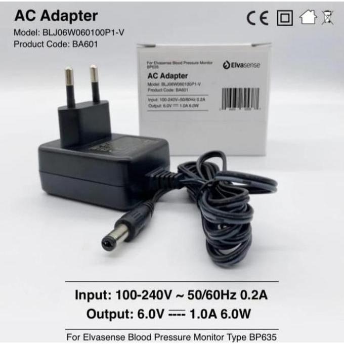 Elvasense Adaptor BA601 A - Adaptor Tensimeter Elvasene BP635 Adapter
