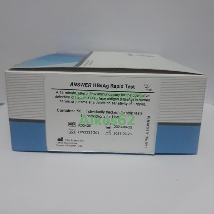 Hbsag test merk answer strip test hepatitis b tes hepatitis B Perbox