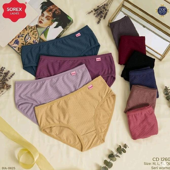 SOREX CD 1260_ CD SOREX PORI Celana Dalam Wanita Seri Warna Size M L XL QL Comfortable & Stylish POR