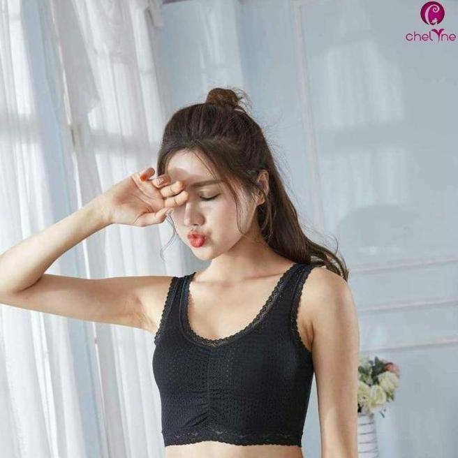 Chelyne BH Bralette T287 Bahan Lycra Berpori - Inner