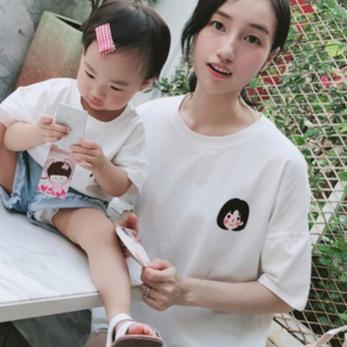 BIG SALE FAM KARTUN baju kembar seragam model lucu oblong bagus murah kapelan keluarga bapak ibu ana