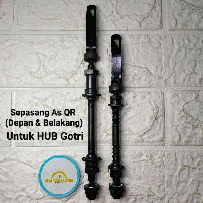 As QR Hub FreeHub Quick Release 1 Set Depan Belakang Sepeda MTB Seli Roadbike