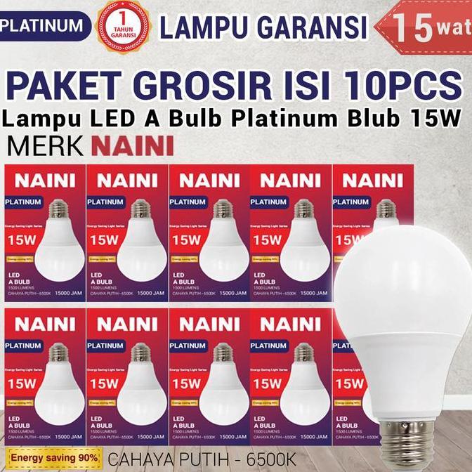 Cod Paket Usaha Grosir 10Pcs Bergaransi Lampu Led Bohlam Platinum Blub 5W 7W 9W 12W 18W 21W 25W Puti