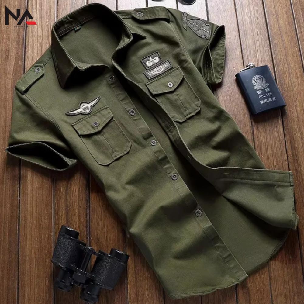 PREMIUM KEMEJA PRIA TACTICAL BORDIR / KEMEJA TACTICAL PRIA / KEMEJA TACTICAL LENGAN PENDEK / KEMEJA 