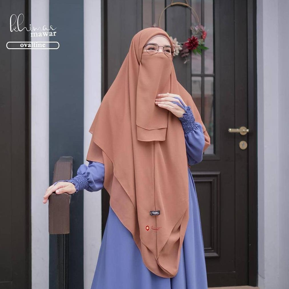 NEW PRODUCT (PAKET) Segiempat Instan Free Cadar 2 layer Jumbo Khimar Mawar 2 Layer
