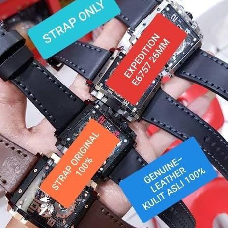 STRAP TALI JAM TANGAN EXPEDITION ASLI ORIGINAL 100% E6757 E 6757 28MM