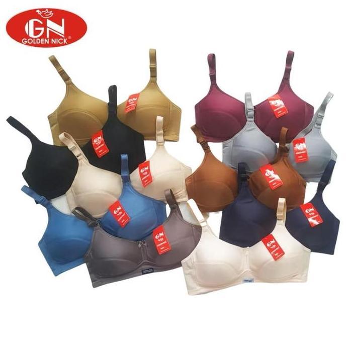 Golden Nick Sport Bra K364 BEST SELLER Bh Tanpa Kawat & Busa Tipis Bahan Lembut Nyaman untuk Remaja 
