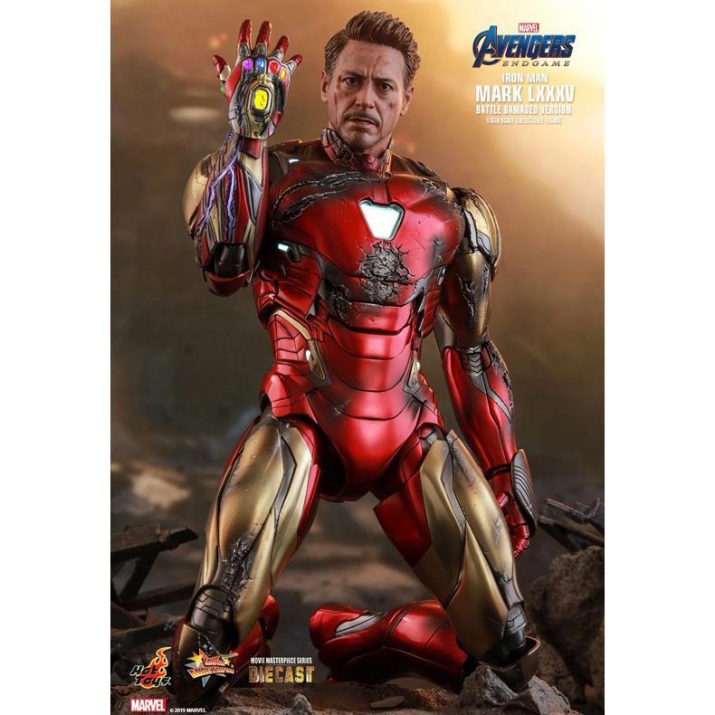 Hot Toys 1:6 | Iron Man Mark 85 LXXXV Battle Damaged Version | Marvel Diecast Movie Masterpiece Acti