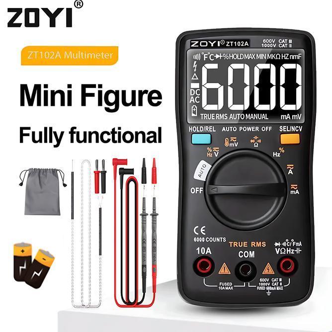 Zoyi Zt102A Upgrade Auto Multimeter Dital Avometer Multitester