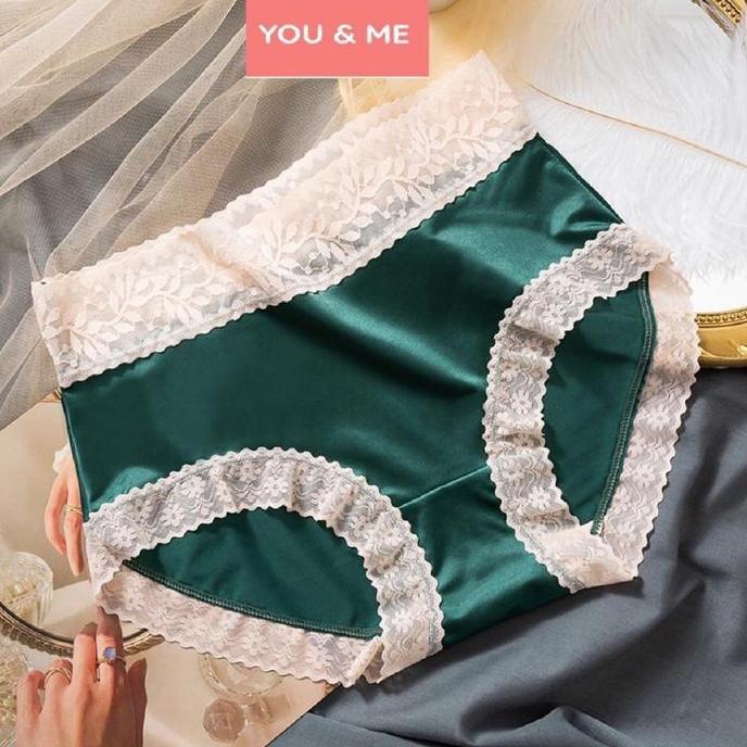 Celana Dalam Wanita Renda Satin Premium Lembut