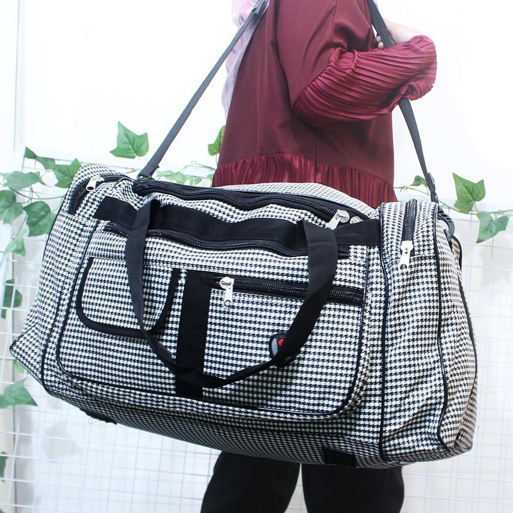 - Tas Travel Bag Untuk Mudik Tas Pakaian Besar Travel Bag Jumbo Tas Besar Motif Kotak Kotak Murah Tr