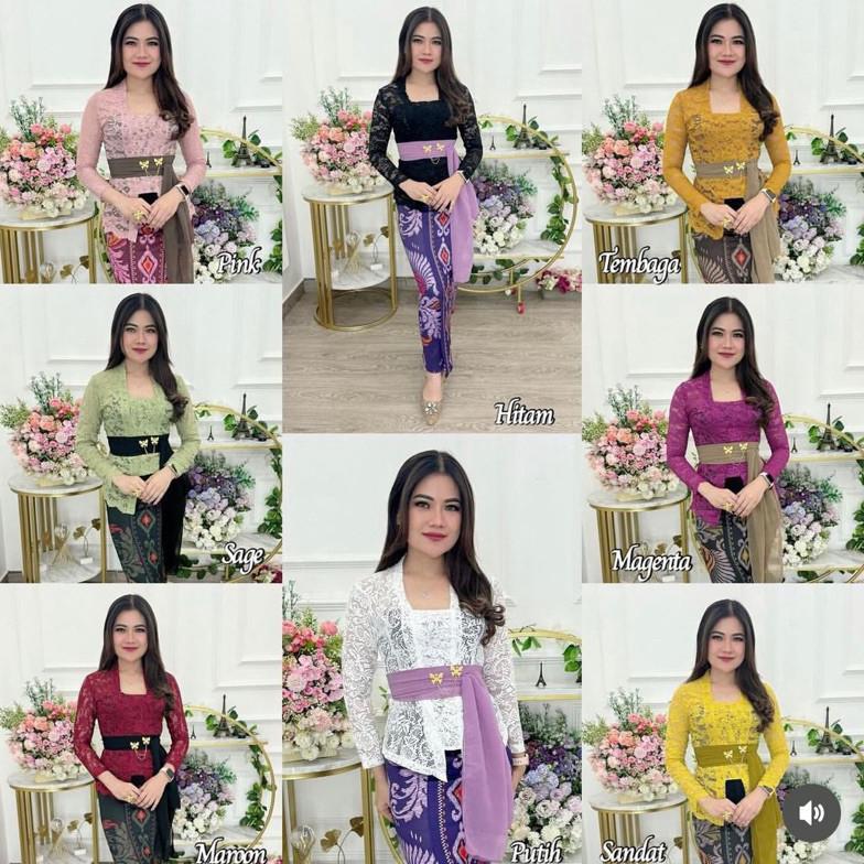 Best Seller Kebaya Bali Brokat Sofia Bed/Kebaya Bali Modern/Kebaya Bali Brokat Semi Prancis /Kebaya 