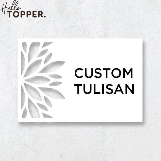 Tokoro- Custom Tulisan Sn Board Akrilik Uv Print Tanda Nama Pintu Ruangan Acrylic Snage Papan