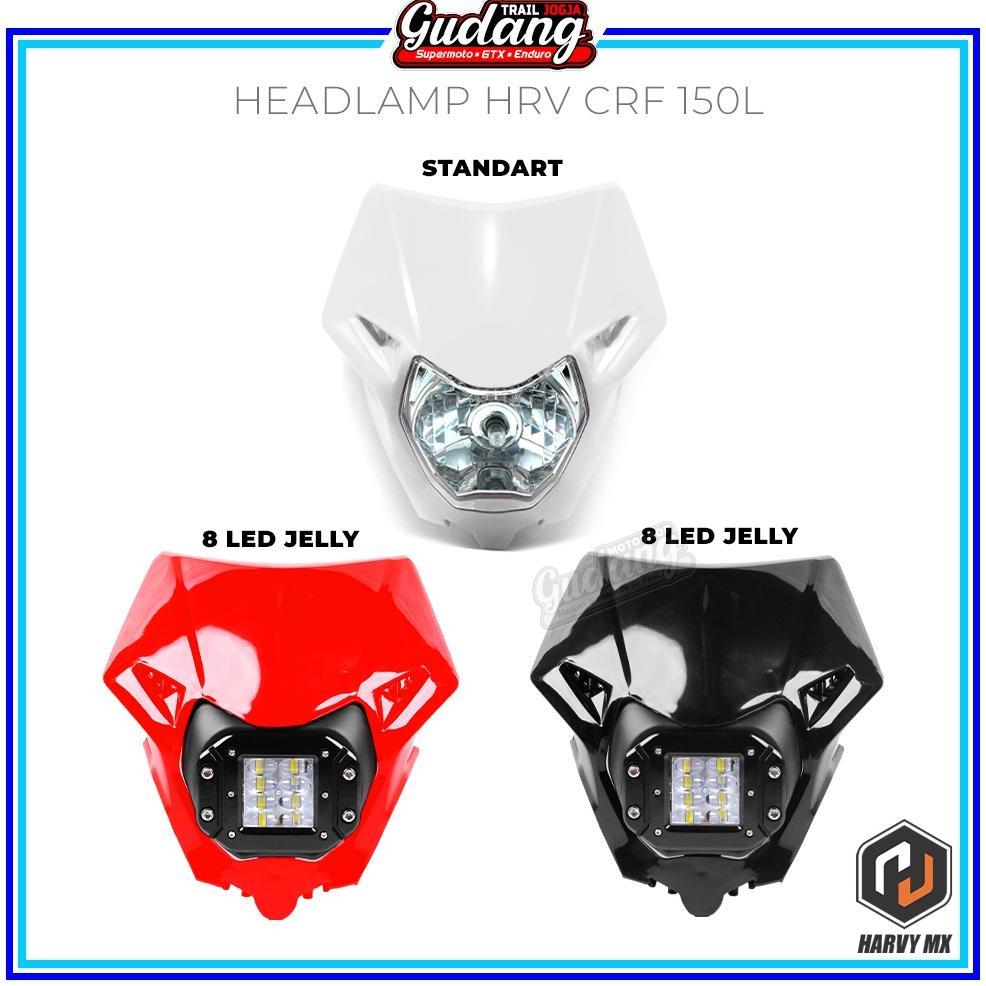 Headlamp Reflektor Batok Lampu Depan 8 LED Jelly 12 LED CRF 150L CRF 250 HRV [S2]