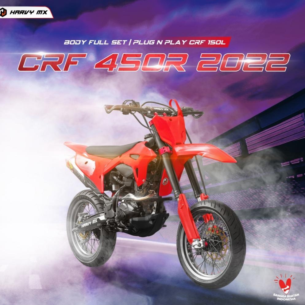 Body Set Cover Body Fullset Set Trail CRF 150L 2018 450R 2021 + + PNP CRF HRV Tangki Carbu Injeksi [