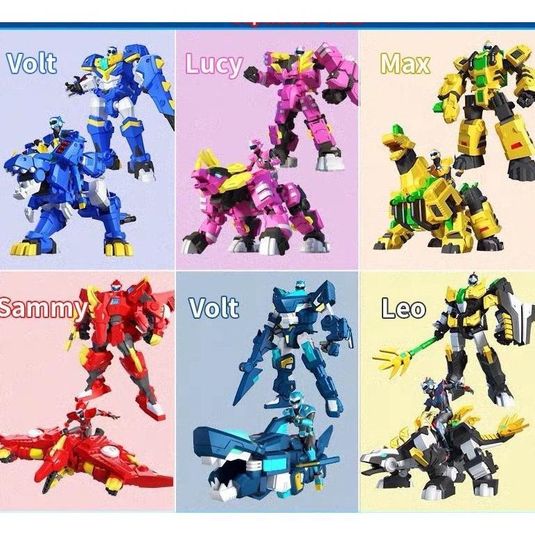 Mainan Robot Mini Force Action Figures MiniForce X Dinosaur Deformation Mini Agen Hadiah Natal Anak