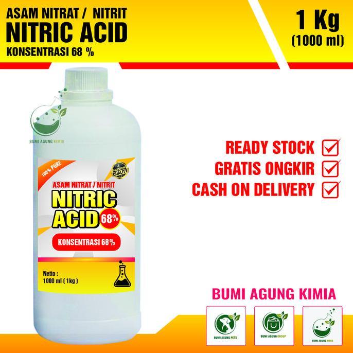 Callyou- Nitric Acid 1Kg Asam Nitrit Nitrat Hno3 Pemurnian Logam