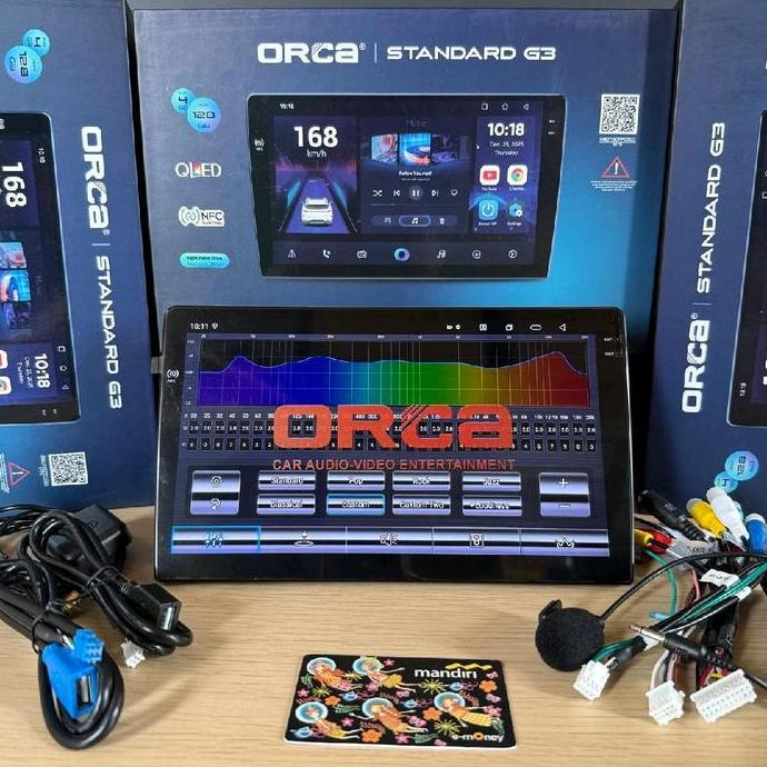 Head Unit Android 9 inch / 10 inch  ORCA RAM 4GB ROM 128GB ORCA NFC TERBARU