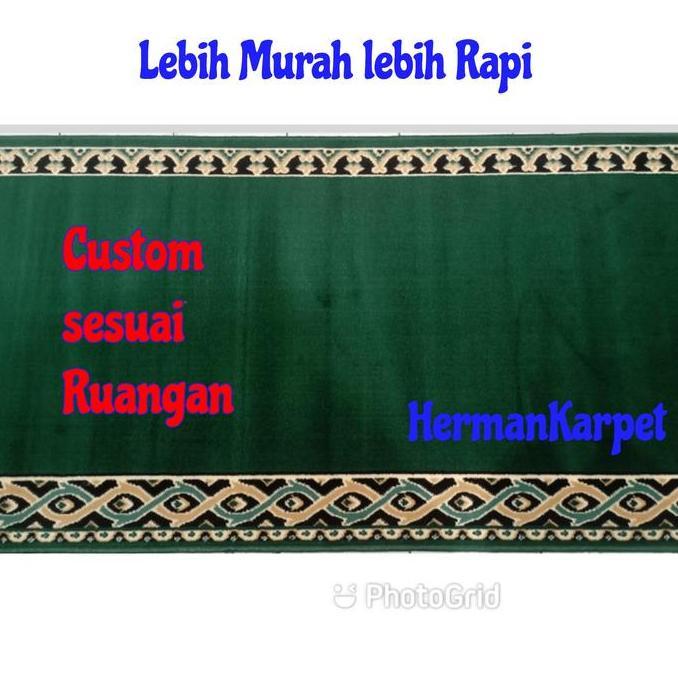 KARPET MASJID KARPET MUSOLAH POLOS METERAN VIRALL