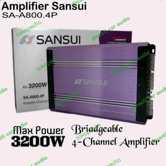 Power Sansui 4 CH - Power Amplifier SANSUI 4 Chanel - Dinasti Audio