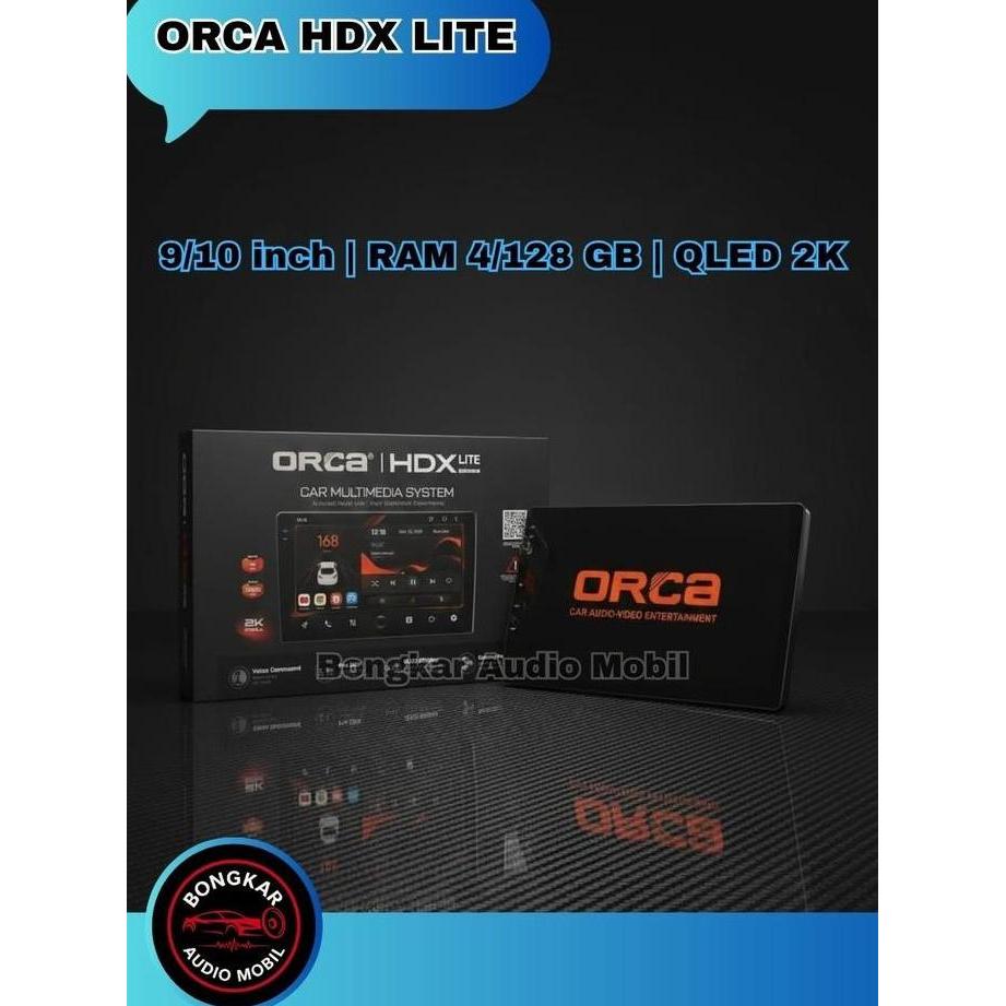 Head Unit Android Orca HDX Lite RAM 4/128 GB & Support 360
