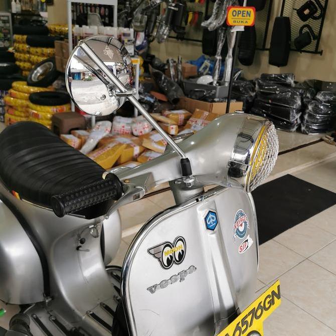 Spion FAR Chrome Bulat Orinal Vespa super sprint PTS PX