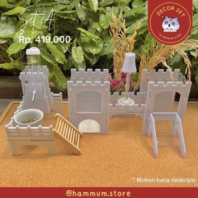 Kandang Hamster Akrilik | Set Kandang Hamster | Paket Kandang Hamster