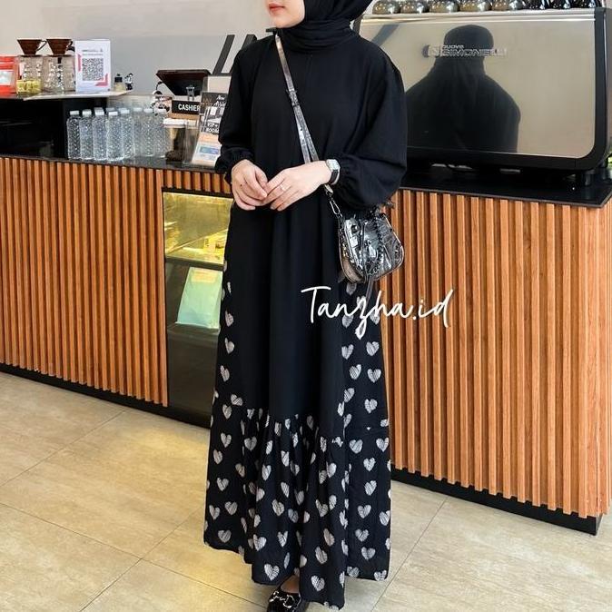 Shukyo- Tanzha Miura Dress // Dress Kombinasi Jumbo Busui Crinkle