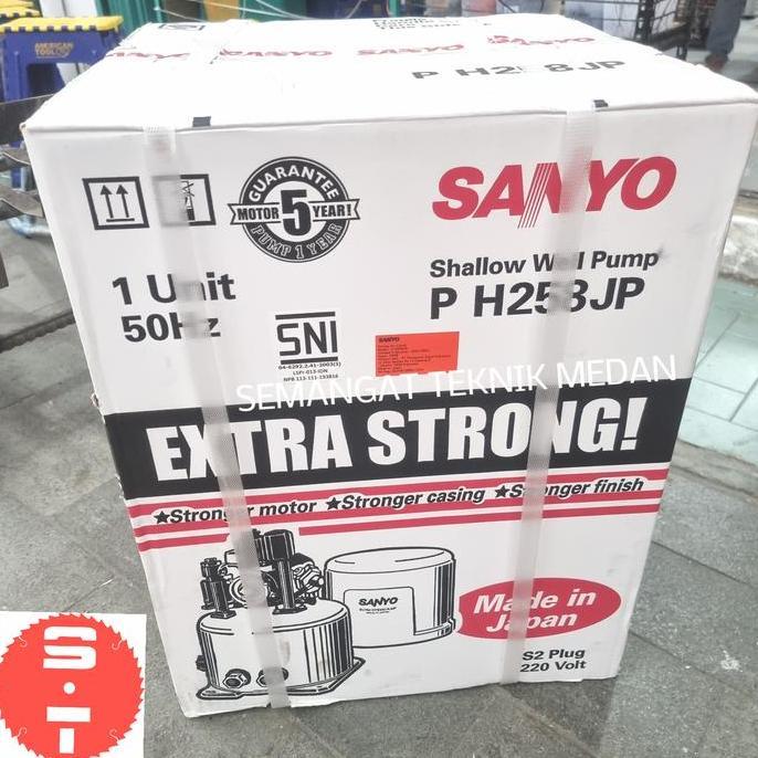 PH258JP SANYO POMPA AIR AUTO TABUNG PUTIH WATER PUMP SANYO PH 258 JP