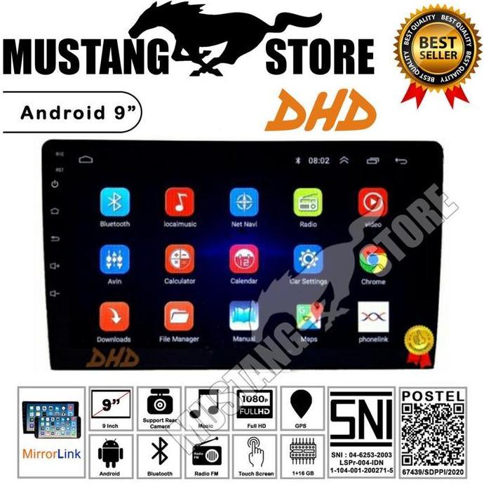 2 din Head Unit Android 9 inch DHD 7001 Double Din