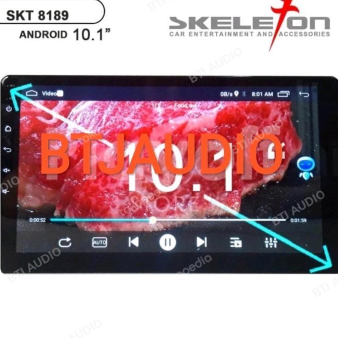 HEAD UNIT TAPE MOBIL DOUBLE DIN SKELETON ANDROID OS 9.0 LAYAR 10 INCH