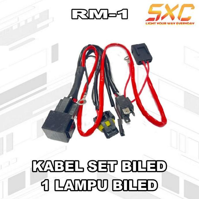 Otopic- Kabel Relay Set Lampu Tembak Led Laser 2 Rna 2 Relay R2 R4 Motor Mobil