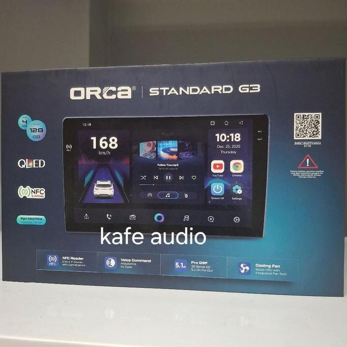 Head Unit Android Orca standard G3 10 INCH NFC Ram 4/128 GB /Support 360 / Headunit Mobil Orca
