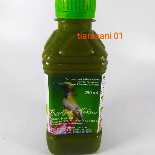 TERLARIS RUDJAK NEKTAR 250 ML RUJAK NEKTAR PAKAN BURUNG KOLIBRI PLECI HIJAU ALAMI ORIGINAL