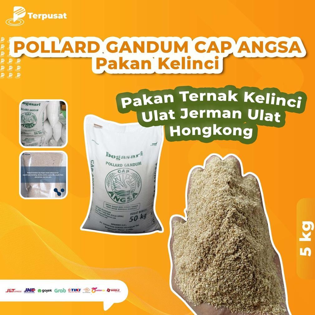 TERLARIS PER 5 KG POLLARD GANDUM CAP ANGSA POLAR MAKANAN TERNAK MEDIA ULAT JERMAN. HONGKONG. KANDANG