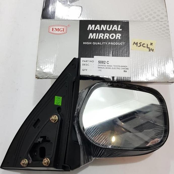 Spion Set Avanza Lama Xenia Lama Vvti Kanan (R/H) Manual Chrome Emgi