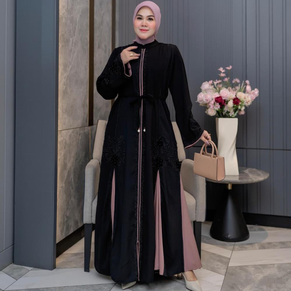 HOT Ophie151 Abaya Shafira Pias Free Belt