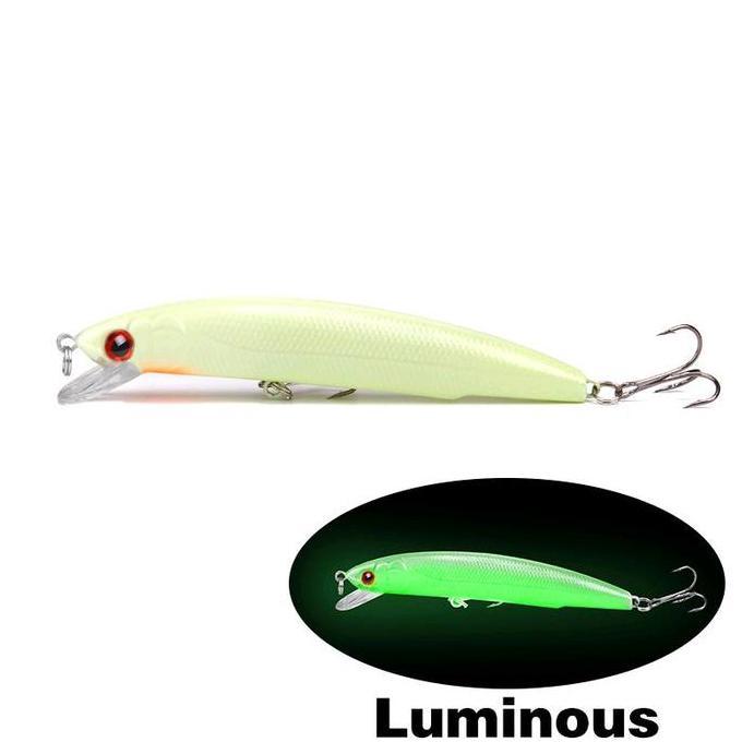 Umpan Minnow 3D Berat 17G Panjang 12Cm Gid Pancing Ikan Luminous Dengan Desain Mengkilap Allshop