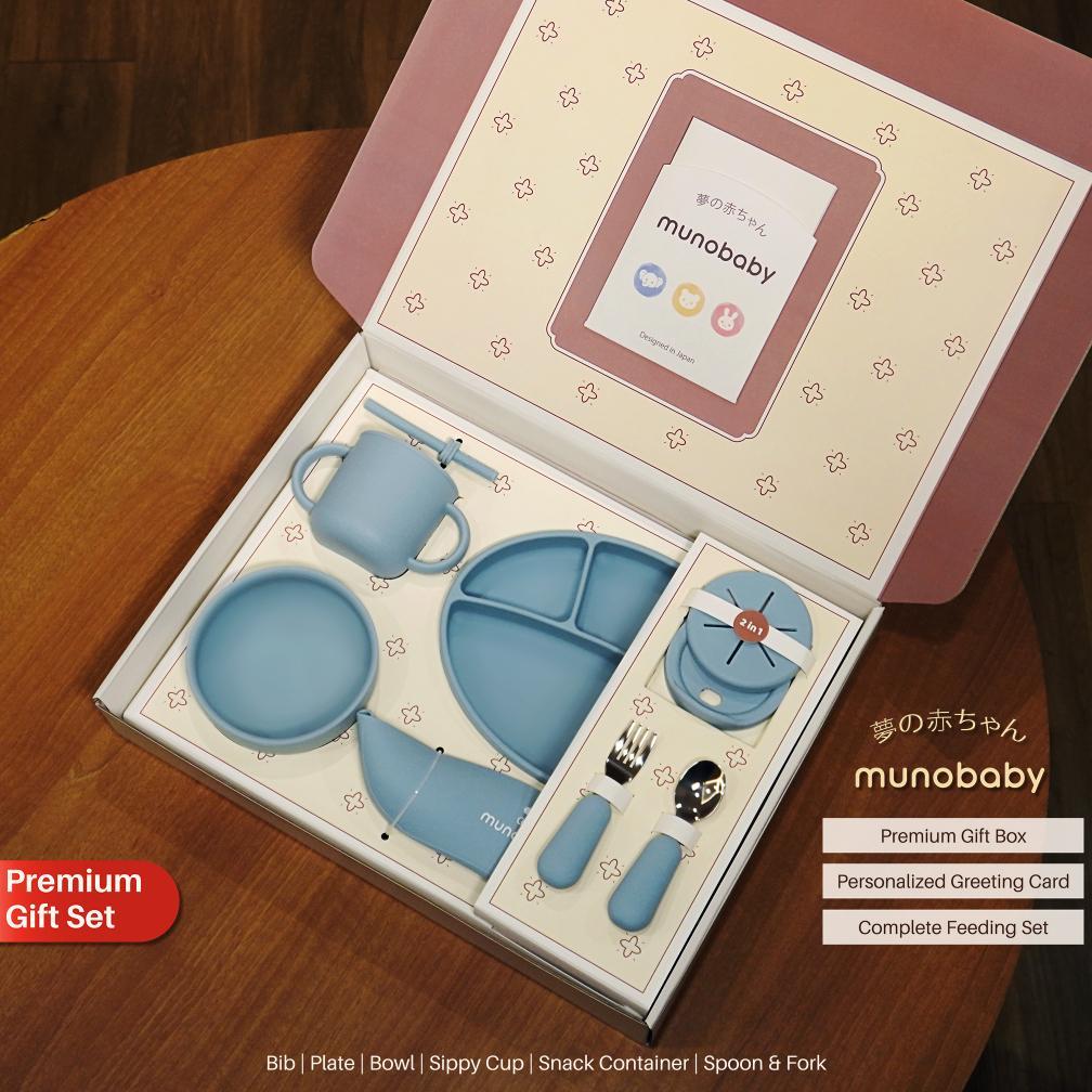 COCOMALL Hampers Bayi Kado Lahiran Anak Perempuan Laki Laki - Parcel Mpasi Peralatan Makan Silikon 1