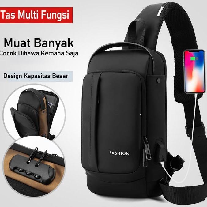 Younew- Techdoo Tas Selempang Pria Sling Bag Fashion Tas Itsbag Cowok Ts732