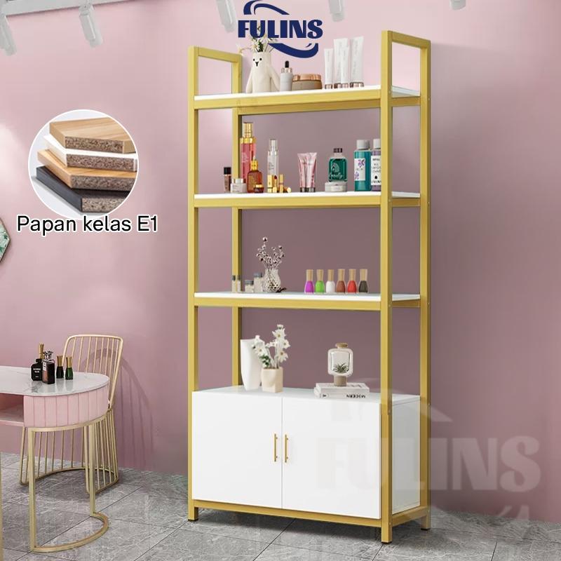 Rak Pajangan Kosmetik/Rak Besi Siku Susun/Rak Display Showcase/Rak Rumah/Rak Cantik/Rak Ambalan Dind