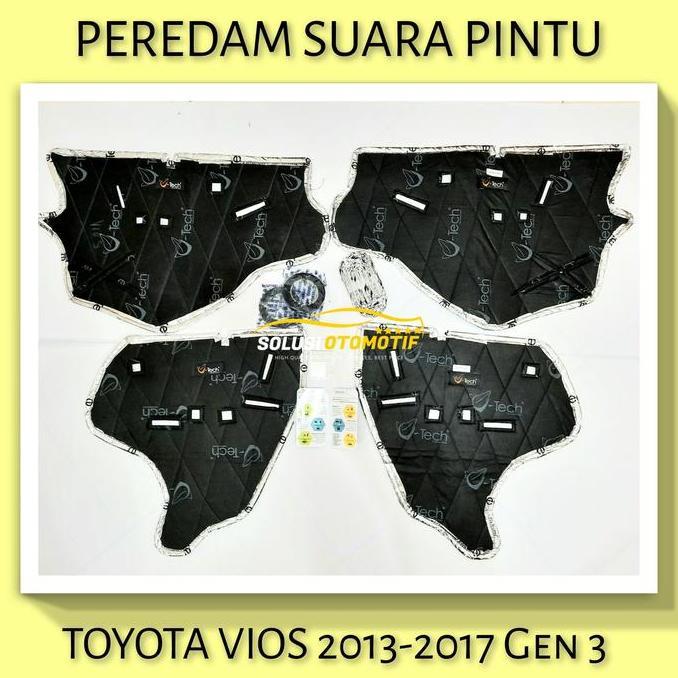 TOYOTA VIOS 2013-2017 Gen 3 Peredam Suara Pintu Aksesoris Mobil VTECH