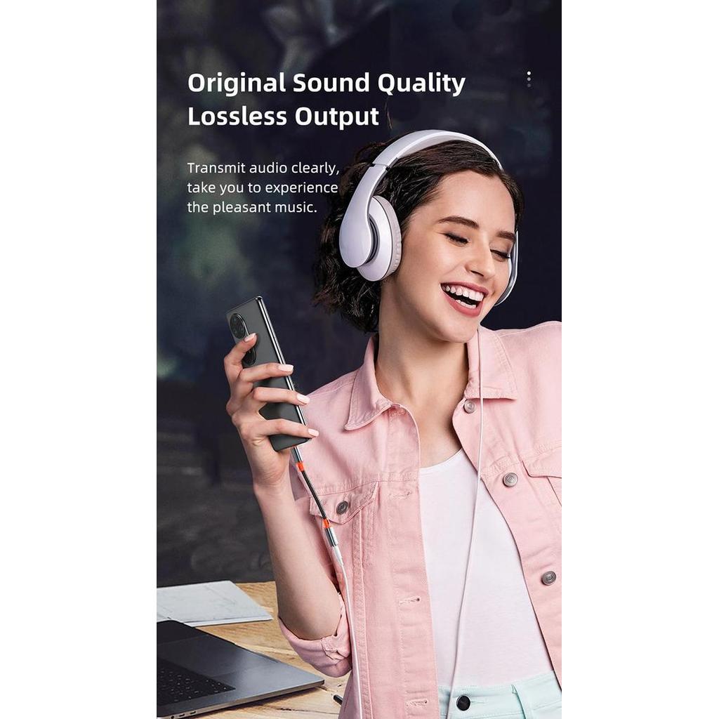 Voce- Mcdodo Splitter Dac Type C To Jack 3.5Mm Audio Call Music For Samsung / Xiaomi / Ipad