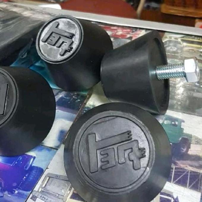 Sepasang Karet Bumper Depan / Belakang Logo Hardtop FJ40 BJ40