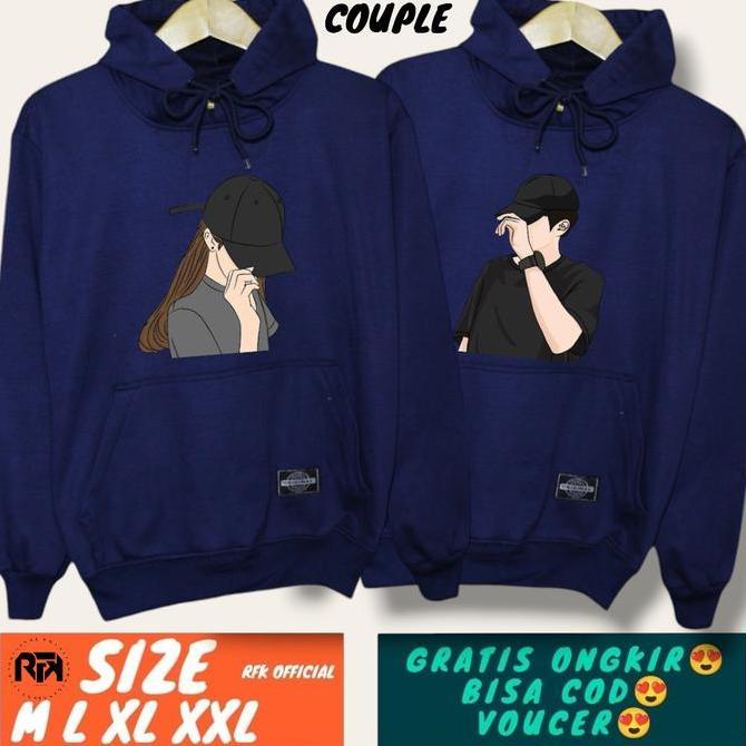 jaket couple pasangan / Sweater couple terbaru / Sweater couple pacar / Hodie couple pasangan / baju
