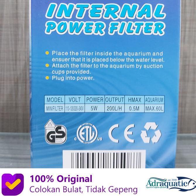 Fisch- Resun Mini Filter Internal Power Filter Pompa Air Celup Aquarium