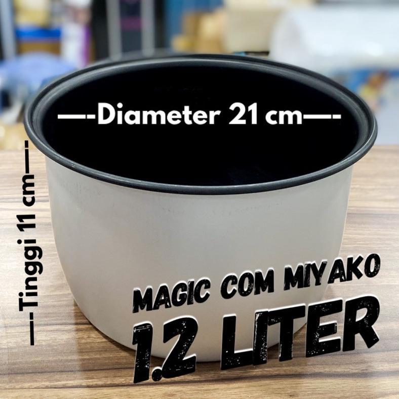 ELVARACONCEPT PANCI MAGIC COM MIYAKO 0,6 1 1,2 DAN 1,8 2 LITER ORIGINAL ADA LOGO MIYAKO TEPLON RICE 