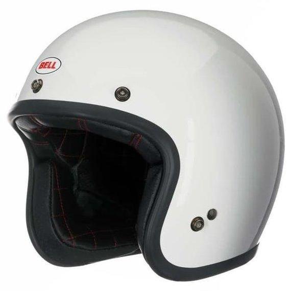 TERLARIS BELL C WHITE VINTAGE GLOSS | HELM BELL HALF FACE | BELL C | BELL CUSTOM