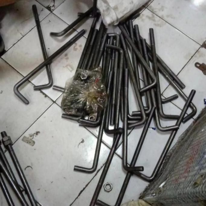 BAUT ANGKUR 7/8 X 50CM+MUR PERSAMAAN (22MM PANJANG 50CM) PROMO